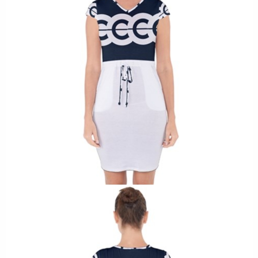 Hoodie short sleeve dresses
